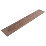 PVC Wooden Self-adhesive Laminate Flooring Planks for Home Decor Living and Home Brown 