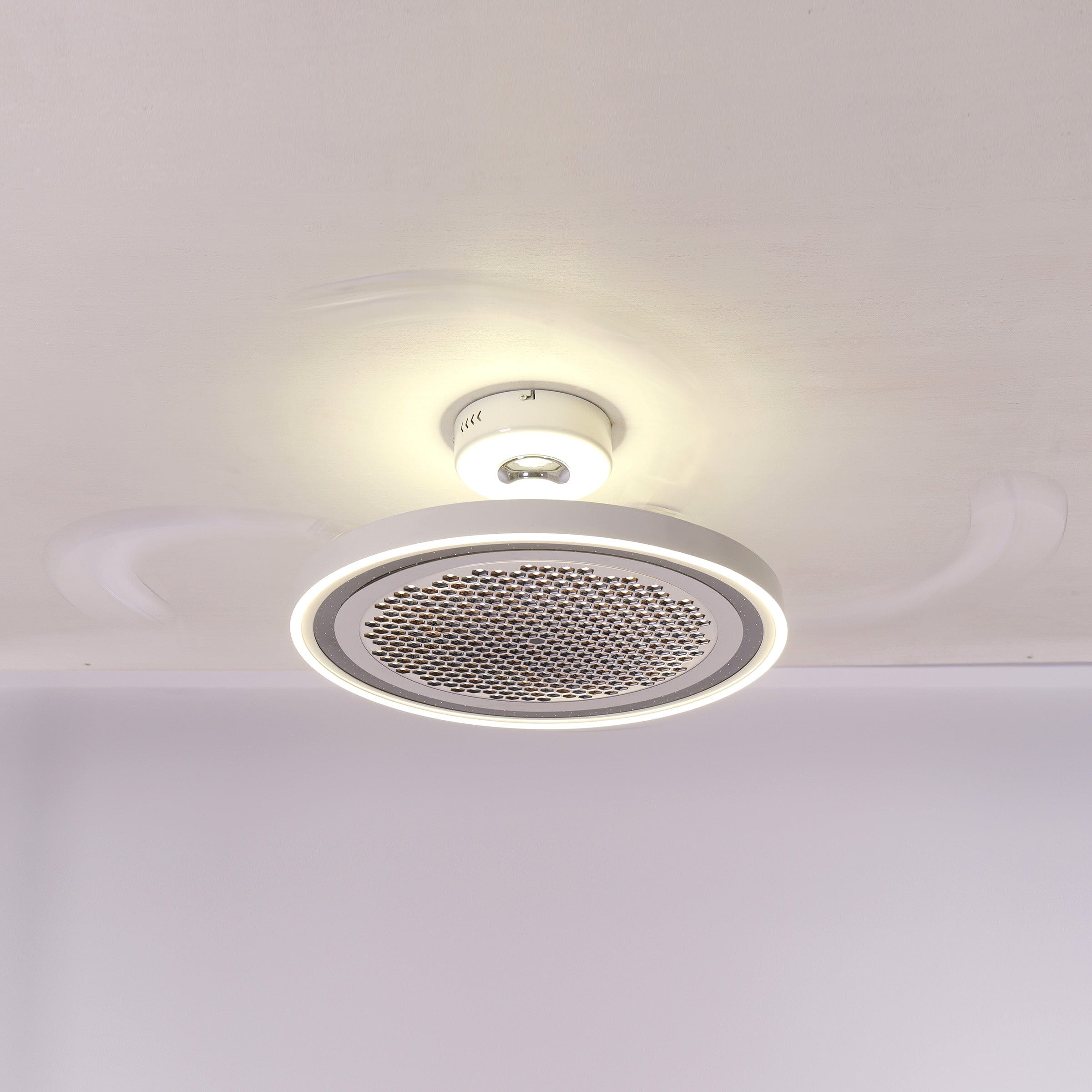 White 48 Inch Reversible LED Ceiling Fan Light with Remote Lightsin UK 