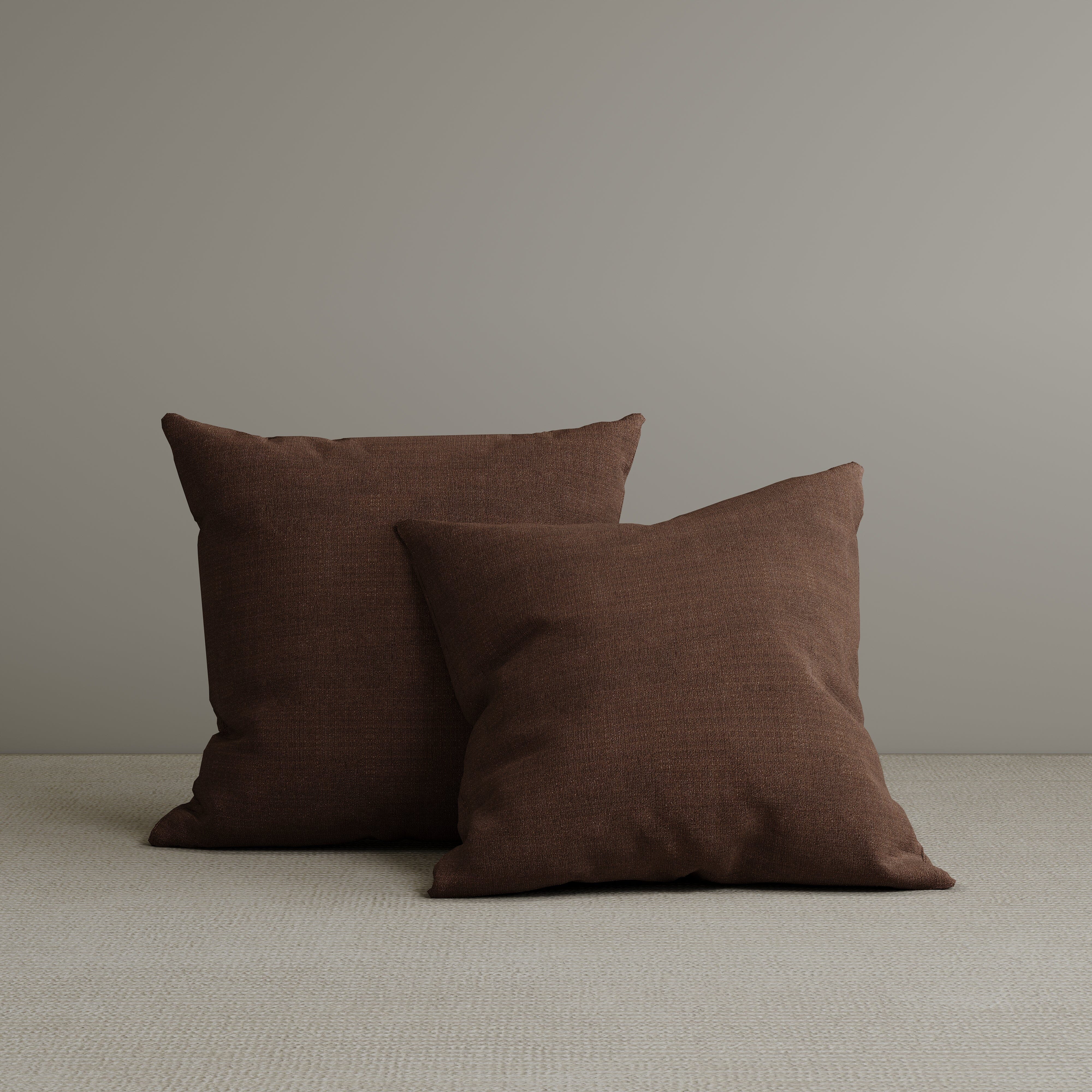 ‍Square Exclusive Design Cushion in Dark Walnut Cotton Linen, 45*45CM (100% off) Cottonfy UK 