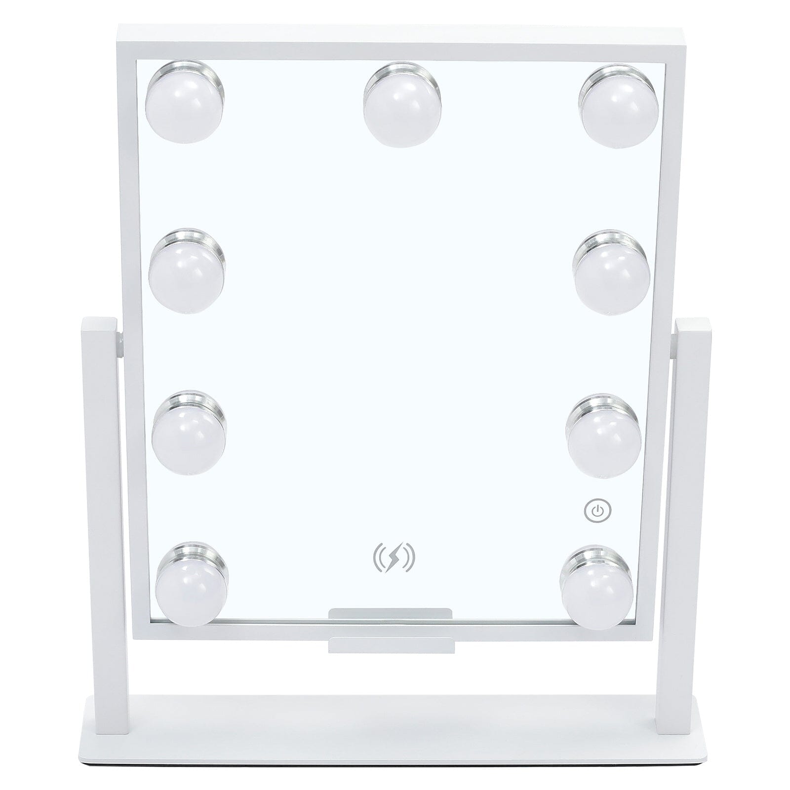 Adjustable LED Hollywood Vanity Mirror Touch Screen Control LED Make Up Mirrors Living and Home White Single 