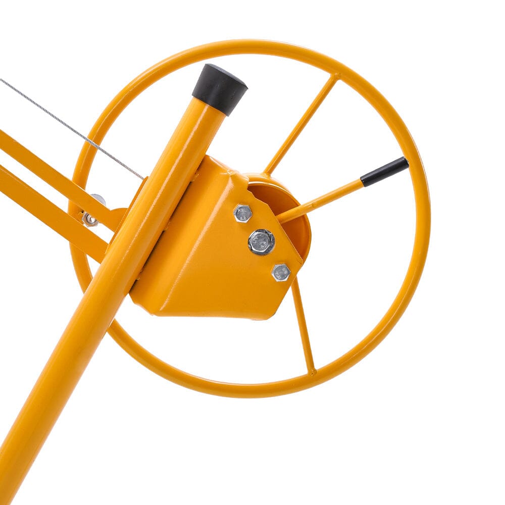11/16ft Yellow Drywall Lifter with Rolling Casters Panel Hoist Living and Home 