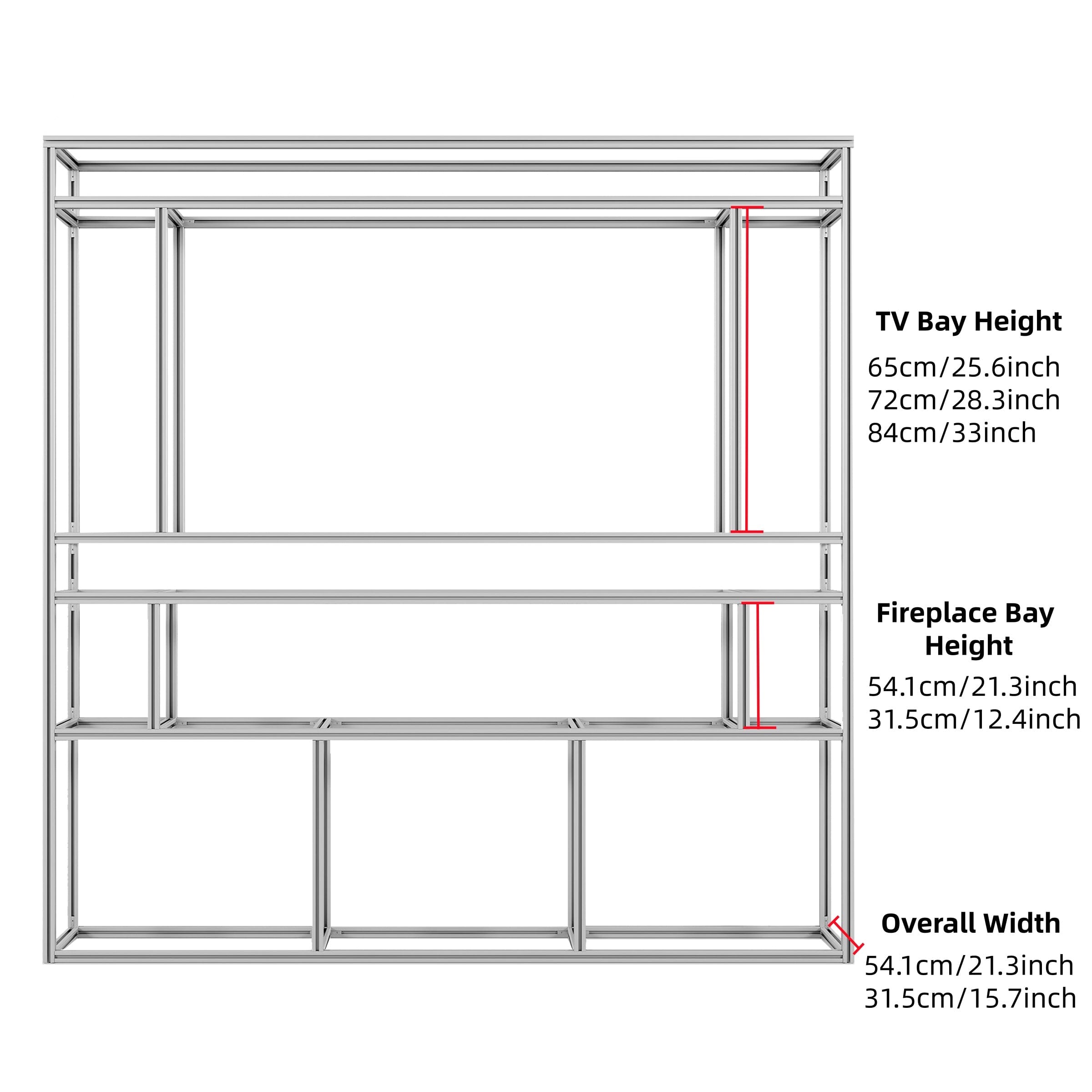 Easy Fit Aluminium Media Wall Frame | DIY Installation & Fast UK Delivery Living and Home 