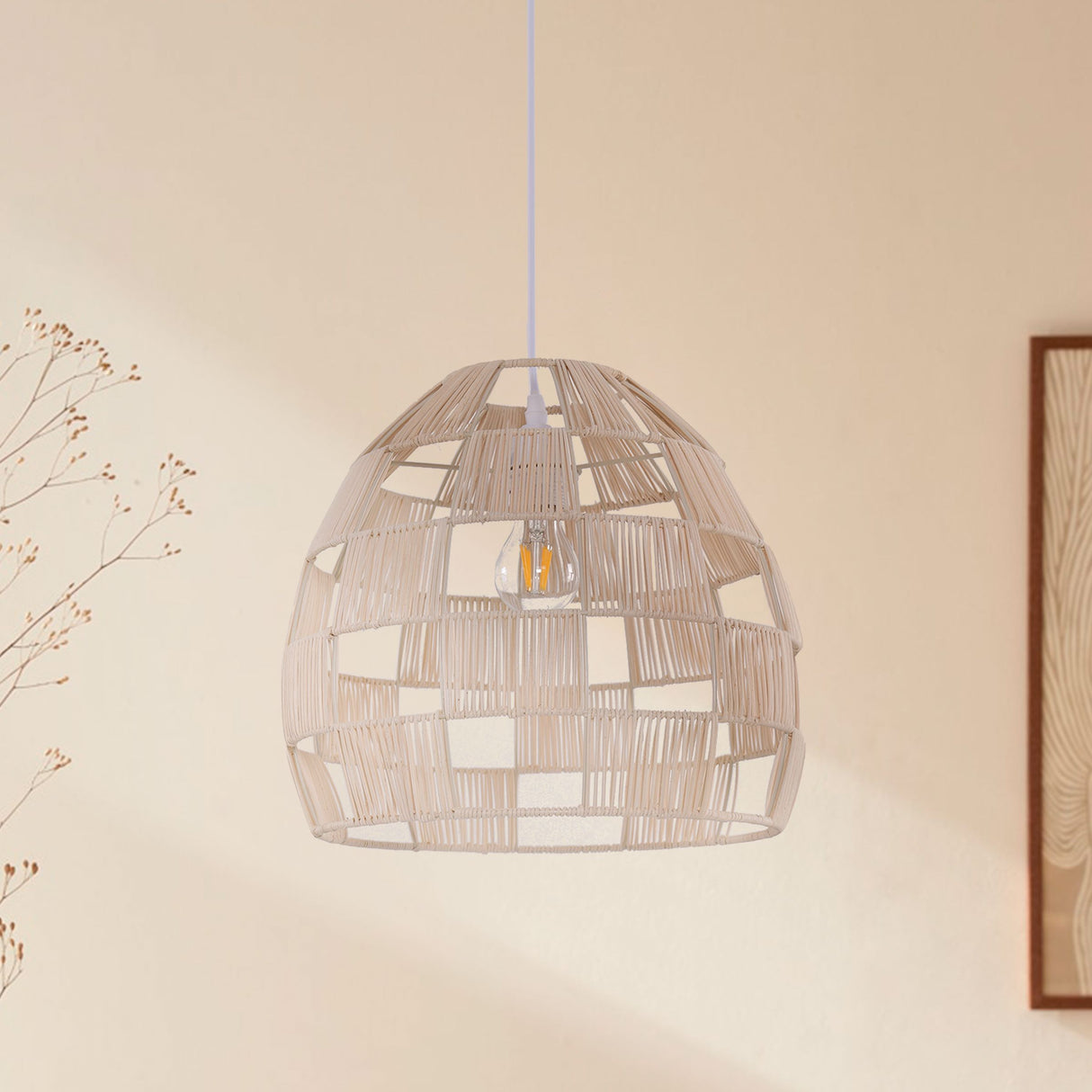 Lightsin Handwoven Rattan Pendant Light for a Warm & Stylish Ambiance Lightsin UK 