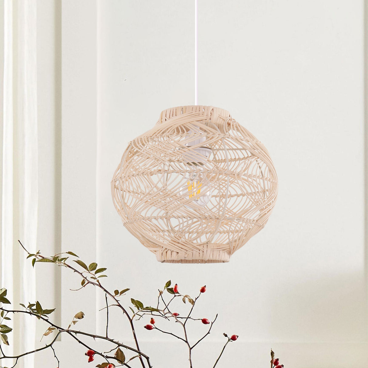 Lightsin Artisanal Rattan Pendant Light for Warm Interiors Lightsin UK 