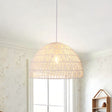 Lightsin Eco-Friendly White Handwoven Paper Rope Pendant Light Lightsin UK 