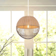 Lightsin Chic Rattan and Metal Pendant Light for Kitchen Lightsin UK 