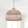 Lightsin Elegant Openwork Rattan Pendant Light with Lattice-Cut Design Lightsin UK 