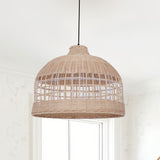 Lightsin Elegant Openwork Rattan Pendant Light with Lattice-Cut Design Lightsin UK 