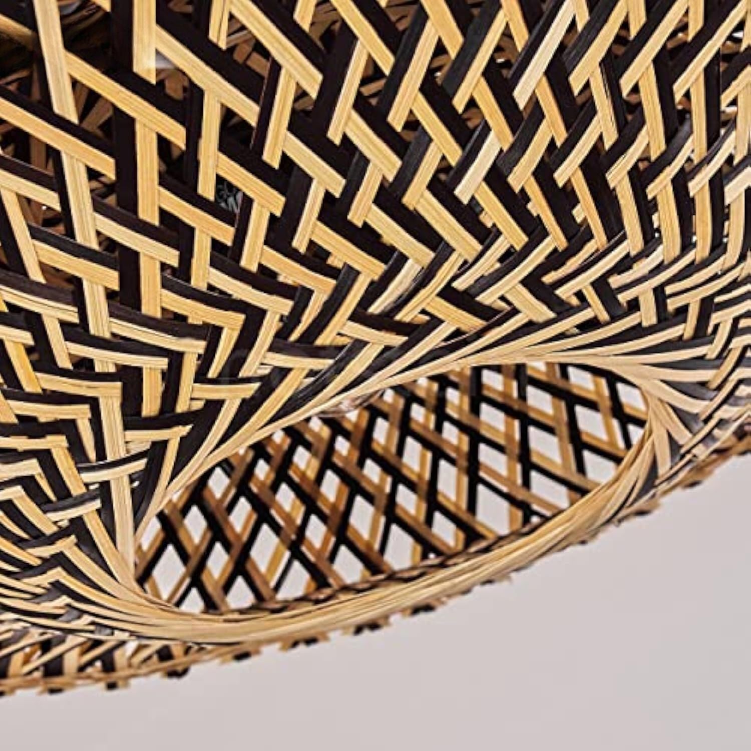 Lightsin Bamboo Radiance Handwoven LED Ceiling Light Lightsin UK 