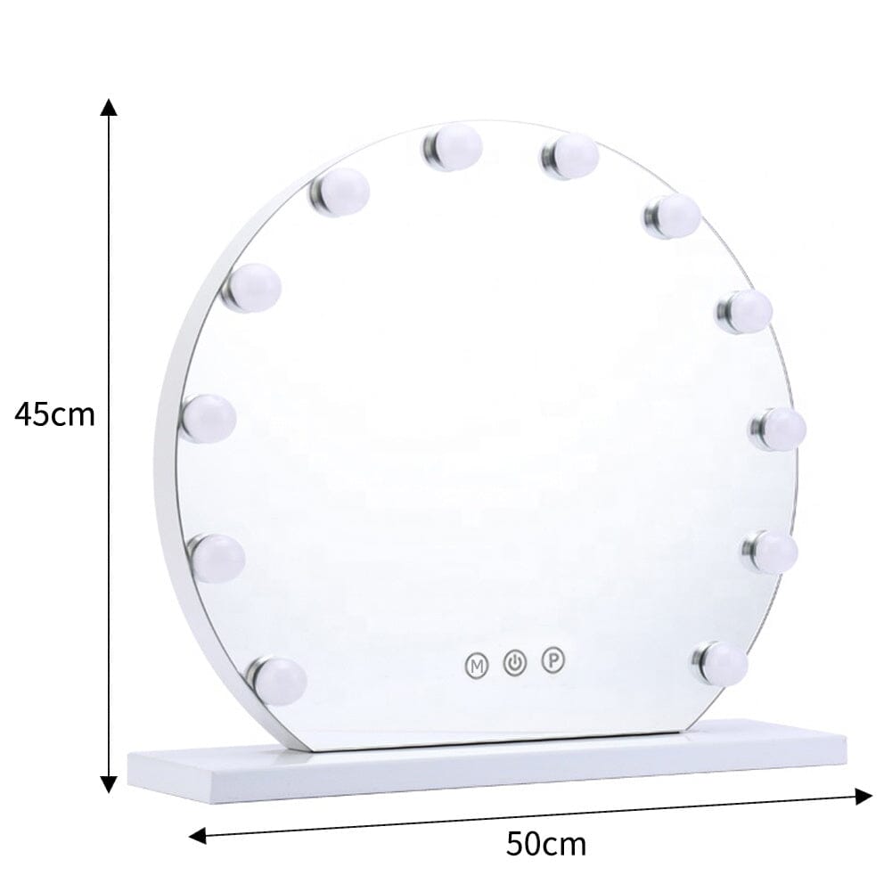 Frameless Hollywood Vanity LED Lighted Makeup Mirror Living and Home 