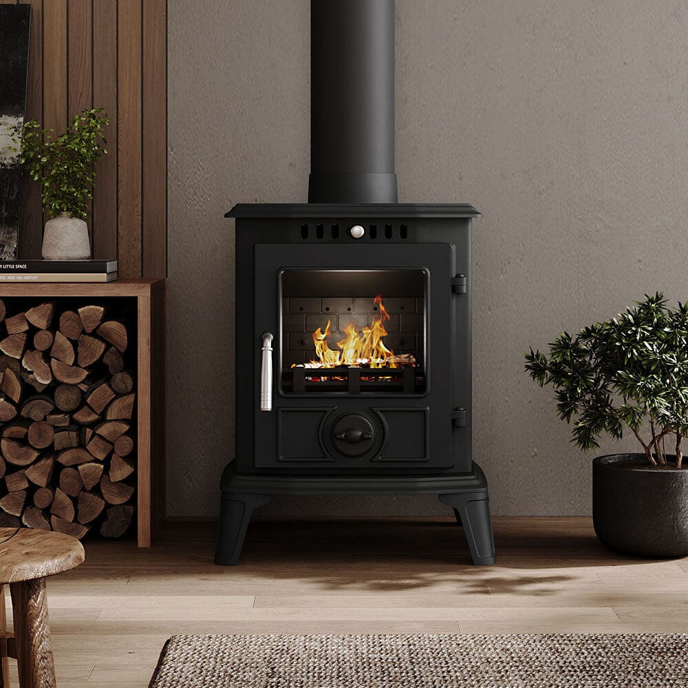 Smallbee Cast Iron Fireplace – Victorian Style Wood Burning Fireplace Insert & Freestanding Heater Smallbee UK 