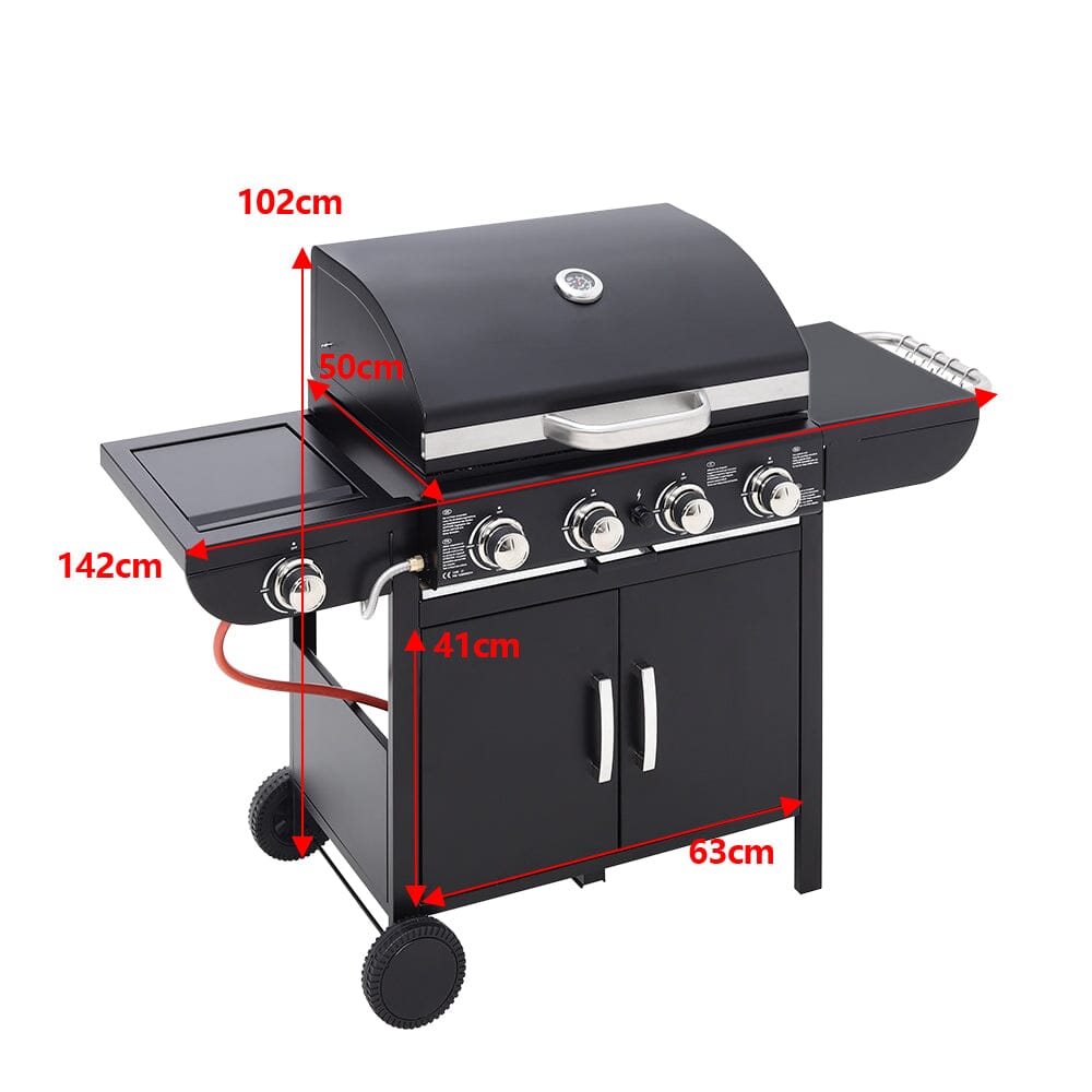 3/4/5-Burner Outdoor Gas Burner with Side Burner Gas Gill Living and Home 