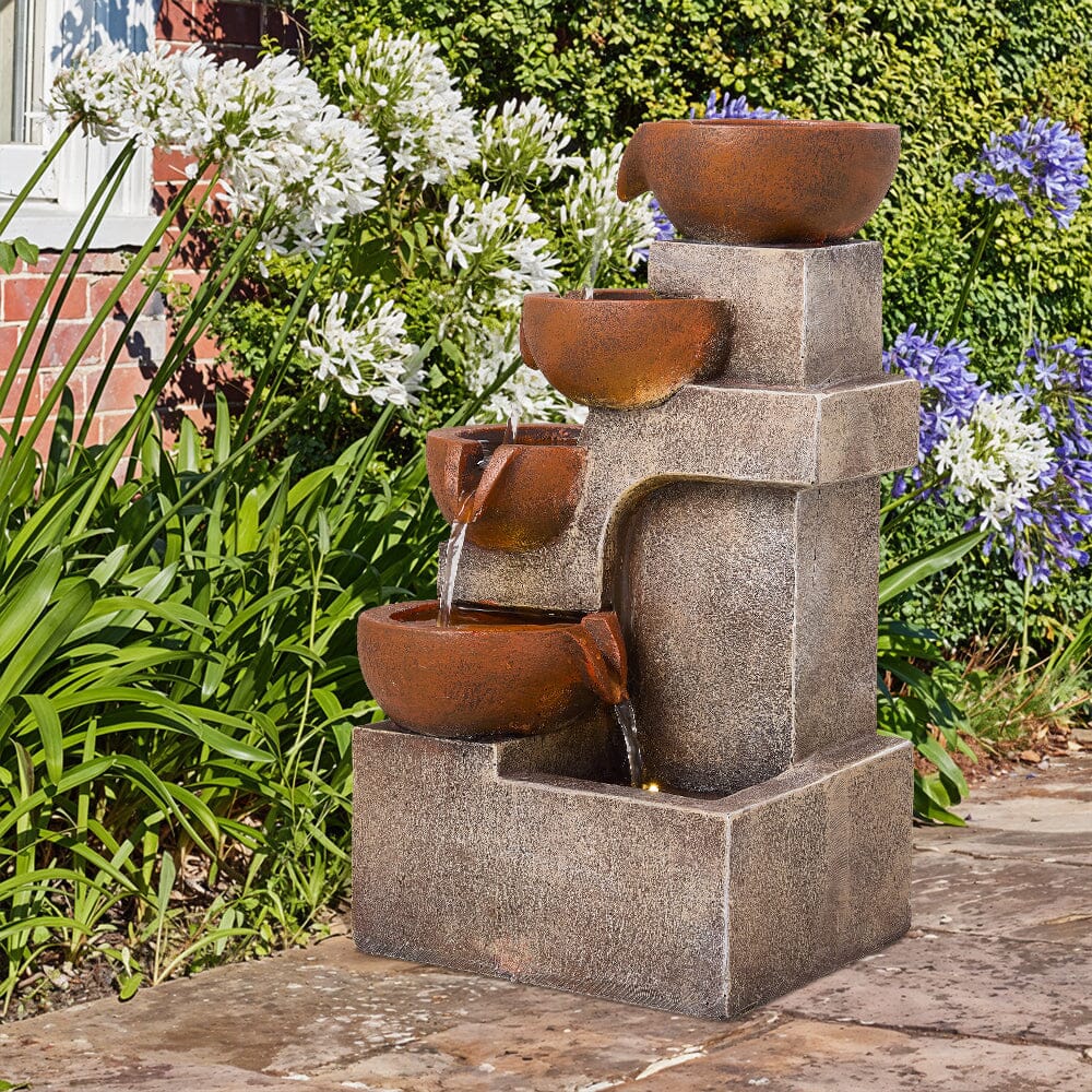 Outdoor Garden Water Feature with 2.4W Solar Water Pump Living and Home 