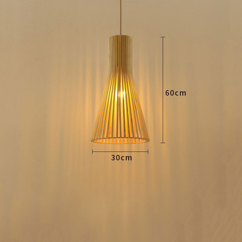 Lightsin Beacon-Style Wooden LED Pendant Light Living and Home 