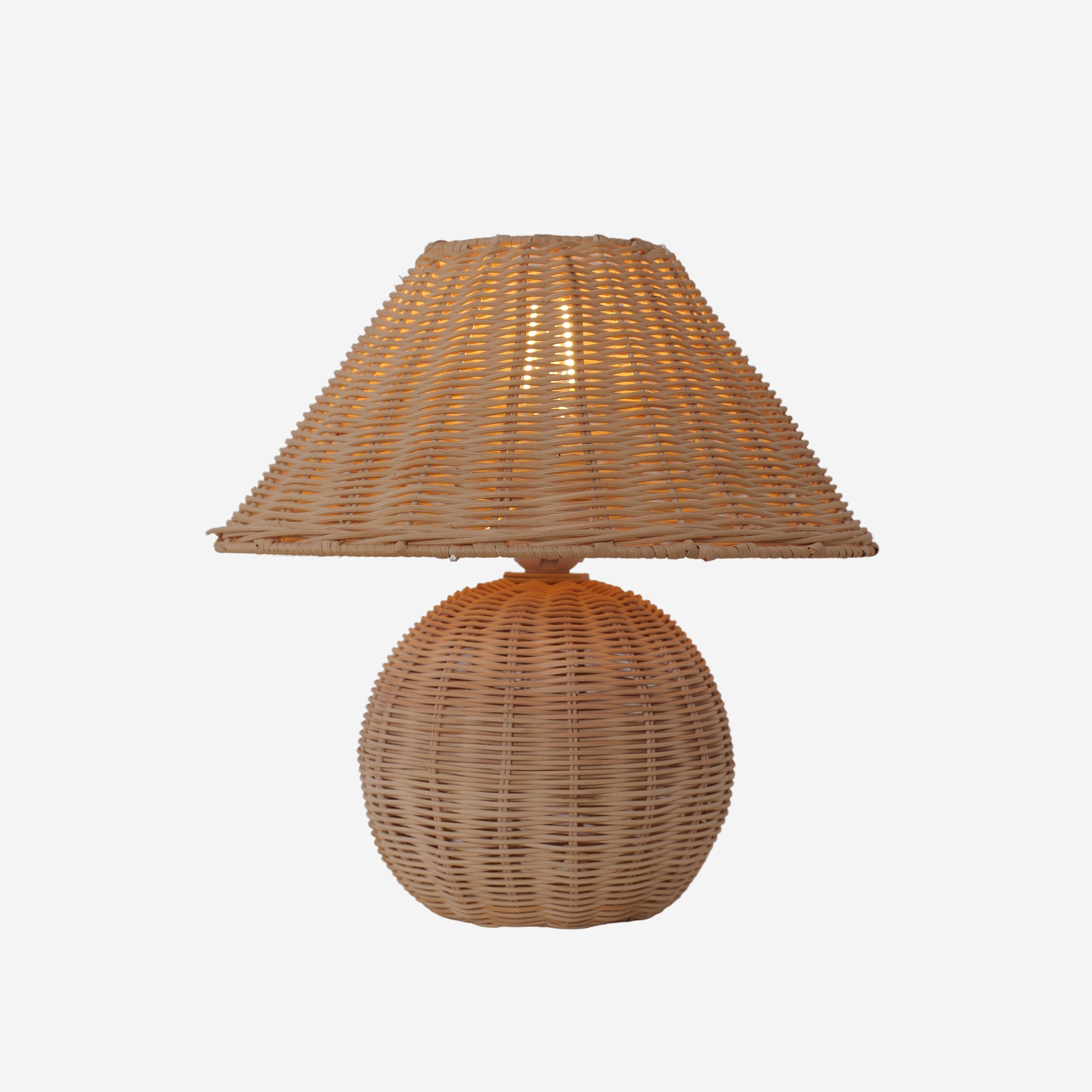Lightsin Bohemian Rattan Table Lamp – Handcrafted Natural Lighting Lightsin UK 