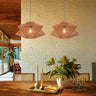 Lightsin Khaki Handwoven Paper Rope Pendant Light with Iron Frame Lightsin UK S 