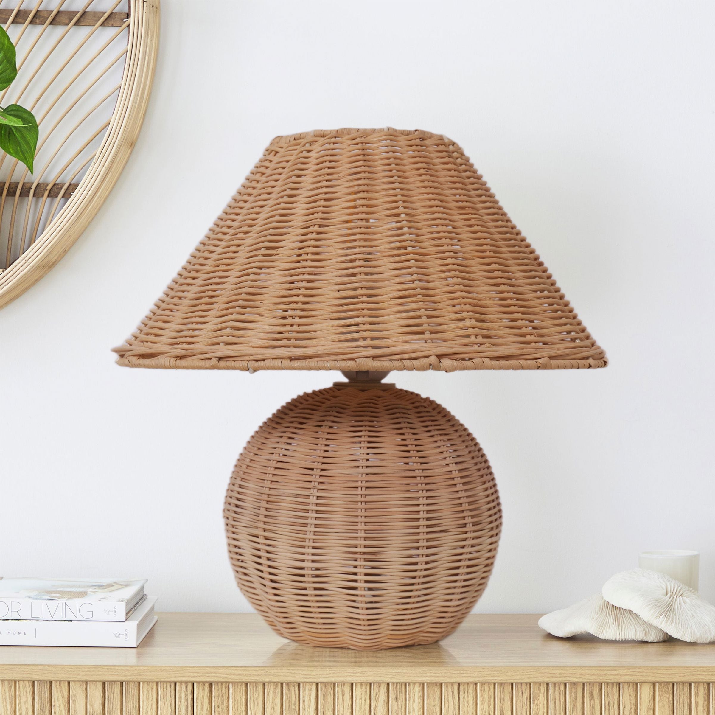 Lightsin Bohemian Rattan Table Lamp – Handcrafted Natural Lighting Lightsin UK 