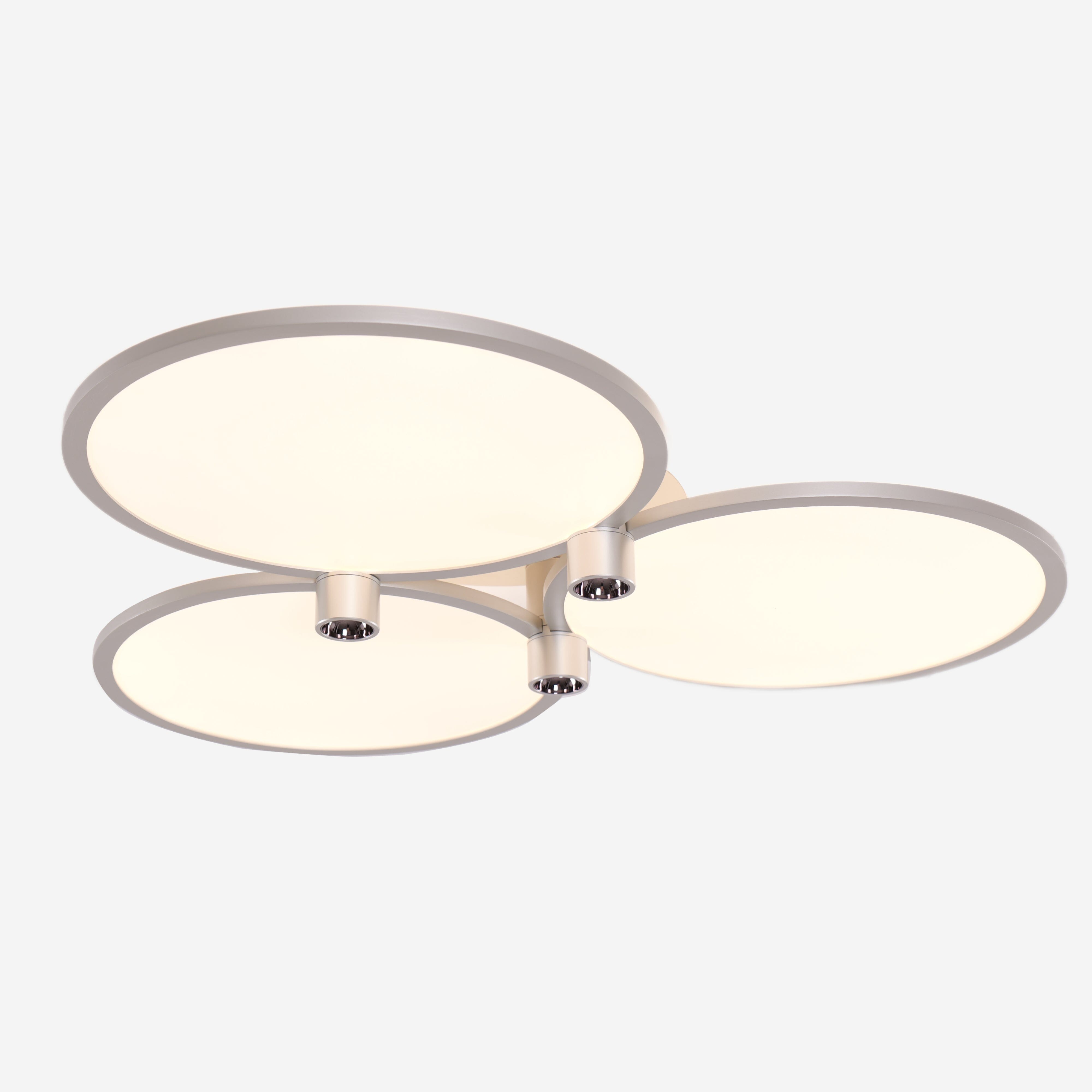 Lightsin Modern Three-Disk Silver/Gold Full Spectrum Ceiling Light Lightsin UK 