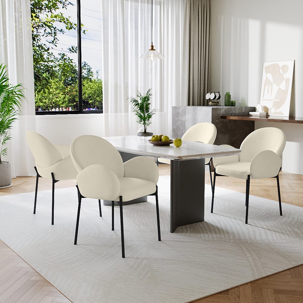 Upholstered Fabric Dining Chair Modern Comfort Living and Home 
