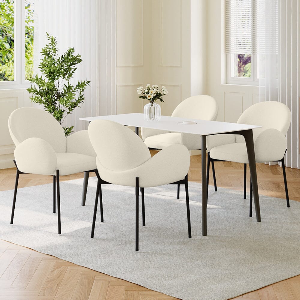 Upholstered Fabric Dining Chair Modern Comfort Living and Home 