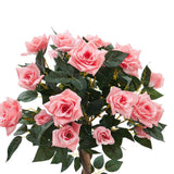 Artificial Rose Flower Tree in Pot Artificial Plants Living and Home 