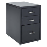 Office Filing Cabinet 3/4/5/6/8Drawers Metal White Chest Storage Unit Wheels Cabinet Living and Home 