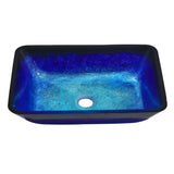 Gold Bathroom Artistic Vessel Sink Tempered Glass with Drain Bathroom Sinks Living and Home 