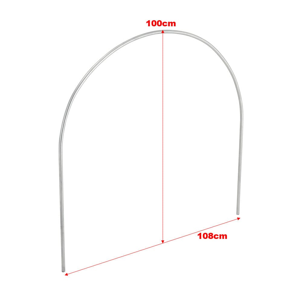 High-quality Galvanized Zinc Iron Greenhouse Hoop with Easy-Grip Clips Greenhouses Living and Home 