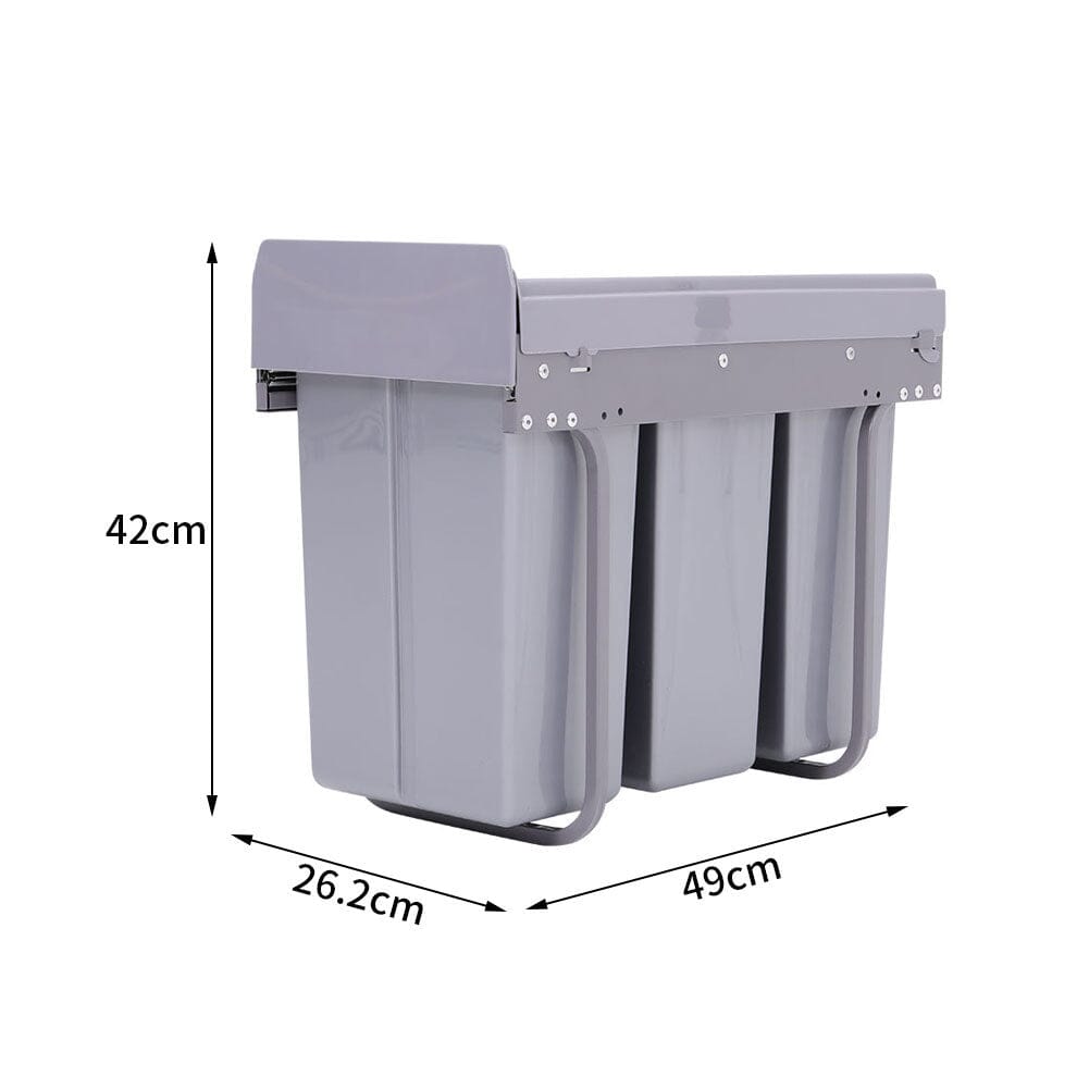 Kitchen Waste Bins Double/Triple Bin Cupboard Pullout Living and Home
