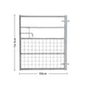 Durable and Rust-Resistan Half Mesh Metal Field Farm Gate Farm Gates Living and Home 5FT/1.5M 