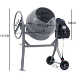 Durable and Versatile Cement Mixer with Easy Movement Cement Mixers Living and Home 