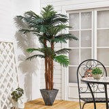 Artificial Palm Tree with Polyester Material and Bendable Stems Artificial Plants Living and Home 