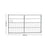 Durable and Rust-Resistan Half Mesh Metal Field Farm Gate Farm Gates Living and Home 8FT/2.4M 