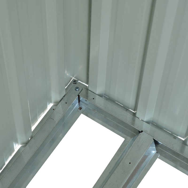 Garden Steel Shed with Skillion Roof Top Garden storage Living and Home 