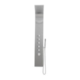 Bathroom Silver Stainless Steel Shower Tower Panel Bathroom Shower Living and Home 