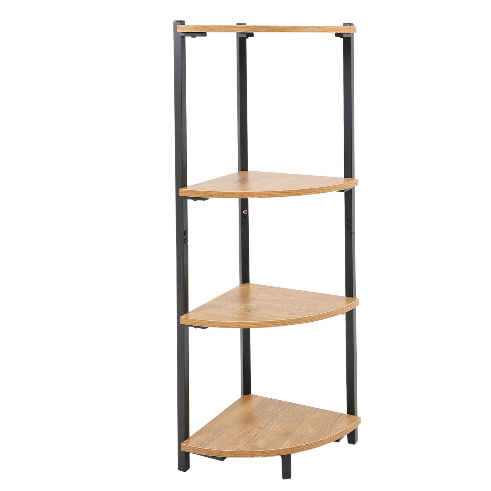 3 4 Shelves Triangle Corner Shelf Rack Bookcase Storage Unit