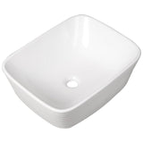 White Square Countertop Bathroom Sink Bowl Sink Bathroom Sinks Living and Home 