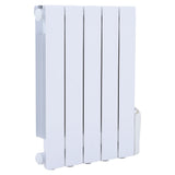 2000W Oil Filled Electric Radiator Heater Wall Mounted or Portable with LCD Thermostat Space Heaters Living and Home 