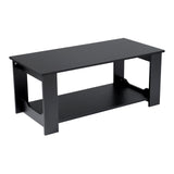 Modern Style Black Coffee Table Living Room with One Shelf Coffee Tables Living and Home 