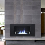 43'' W Surface Wall Mounted Bio-Ethanol Fireplace Black Fireplaces Living and Home 
