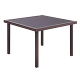 Garden Table Dining Patio Outdoor Table Black/Brown Garden Dining Table Living and Home 