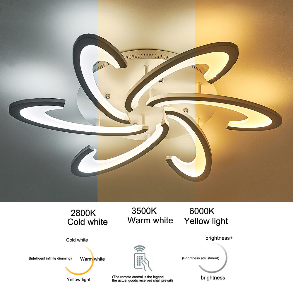 73cm Dia. Modern LED Ceiling Light Acrylic Petal Pendant Lights Ceiling Light Living and Home 
