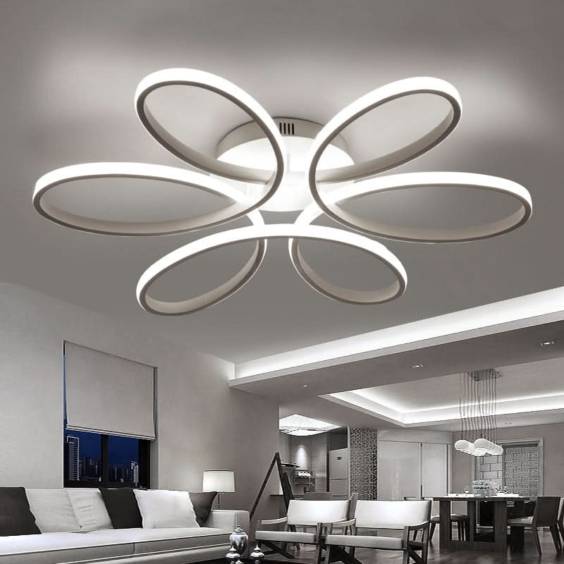 Floral Shape 6 Rings LED Ceiling Light Non Dimmable