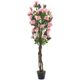Artificial Rose Flower Tree in Pot Artificial Plants Living and Home 