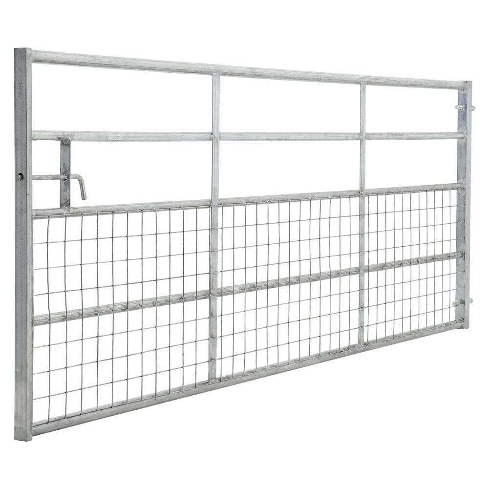 Durable Half Mesh Galvanized Metal Field Gate Living And Home durable-half-mesh-galvanized-metal-field-gate-living-and-home