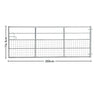Durable and Rust-Resistan Half Mesh Metal Field Farm Gate Farm Gates Living and Home 10FT/3M 