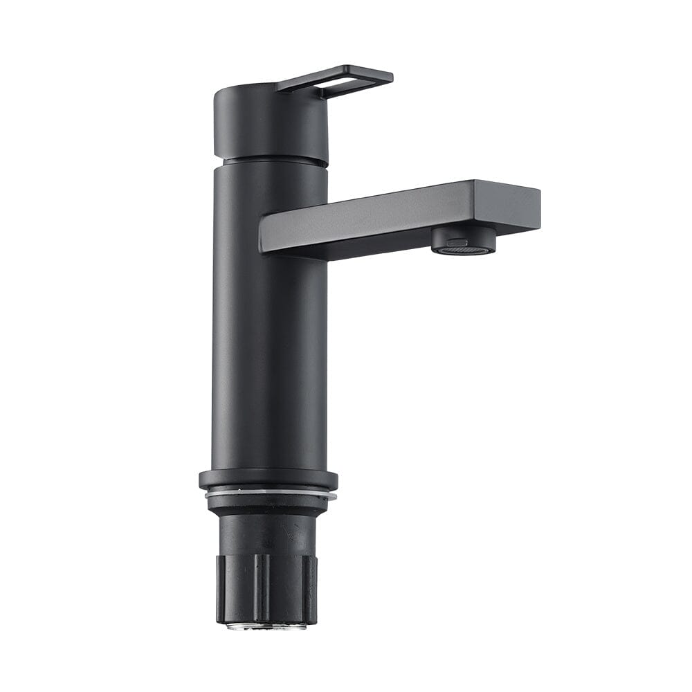 Matte Black Stainless Steel Countertop Mount Bathroom Tap Basin Taps Living and Home 