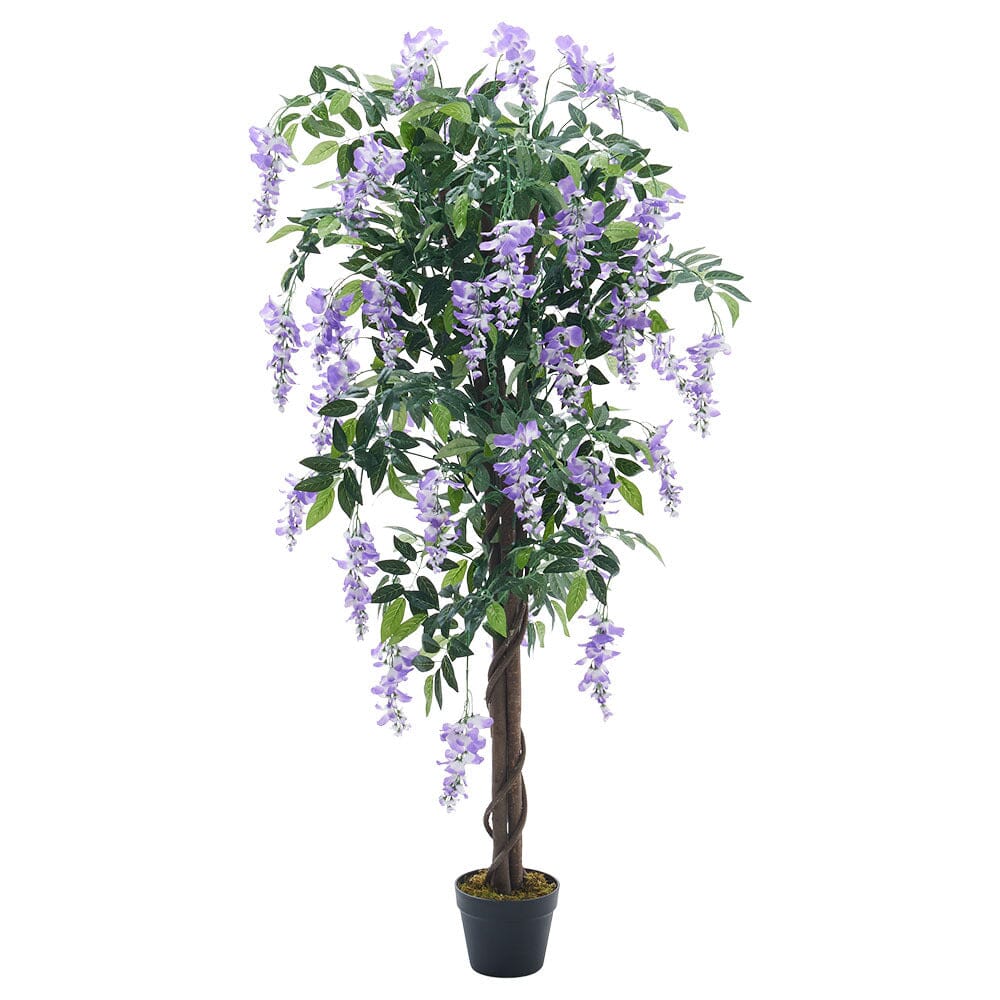 Artificial Greenery Flowering Tree Potted Plant 150cm High Artificial Plants Living and Home 