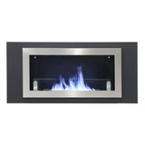 45'' W Silver Ventless Built in Recessed Wall Mount Bio Ethanol Fireplace Fireplaces Living and Home 