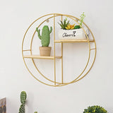 Gold Wall Hanging Storage and Display Decorative Shelf Wall & Display Shelves Living and Home 